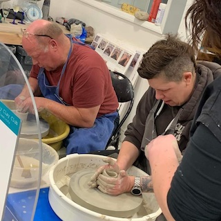 Article Image of Gemma making pottery