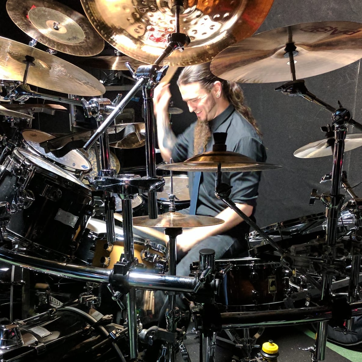 Image of Joe rocking drums