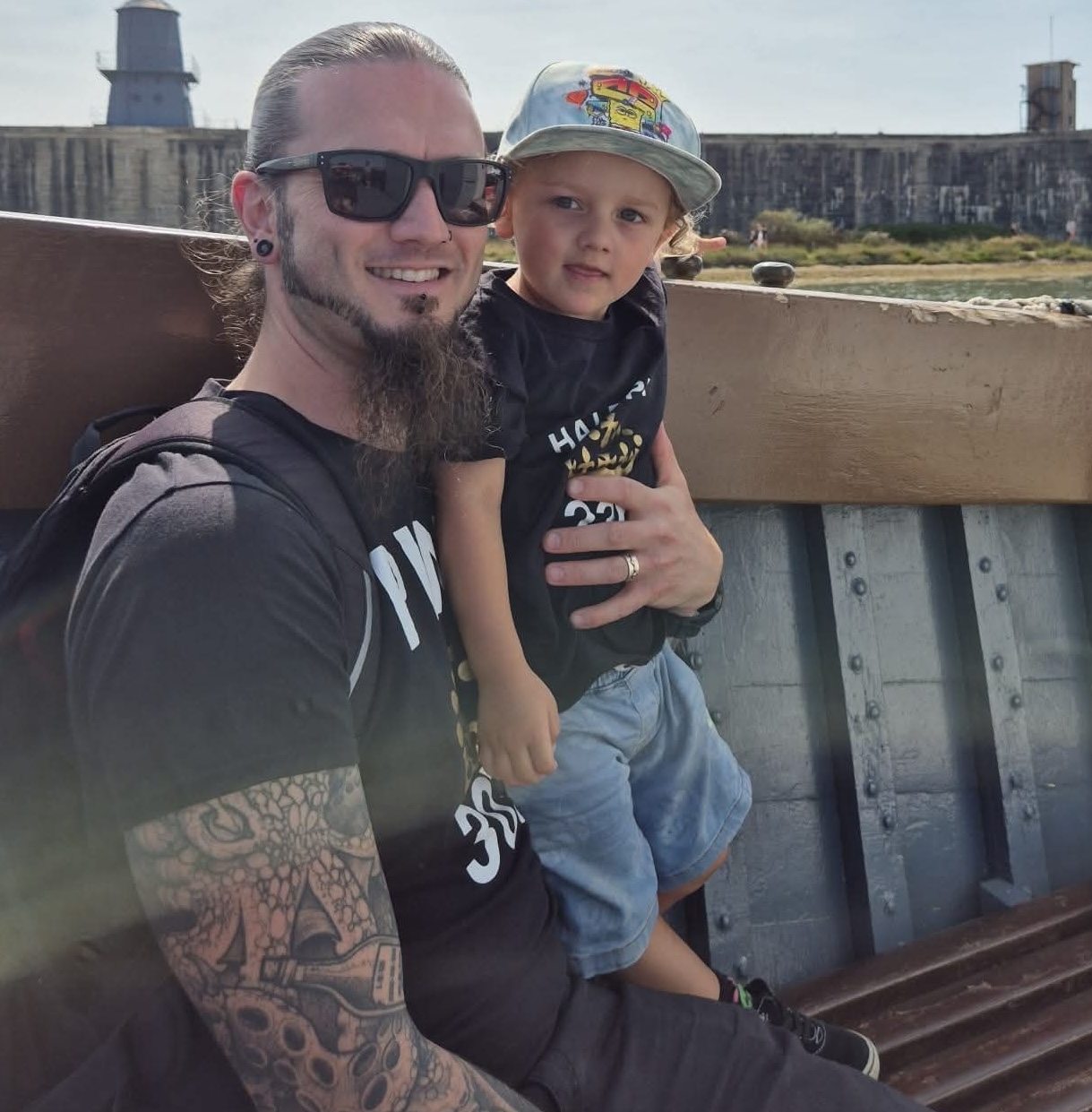 Image of Joe with his son