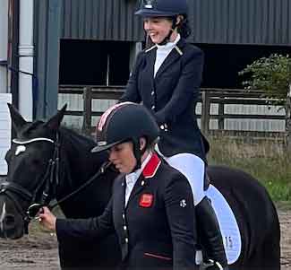 image of nicola on a horse