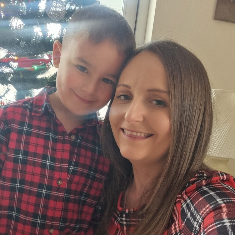 Image of Zoe with her son