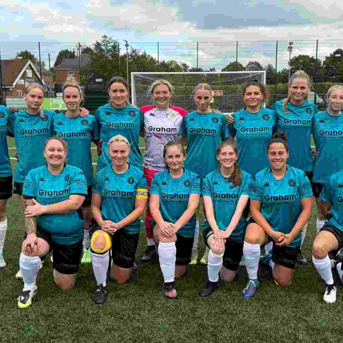 Image of Zoe with her football team