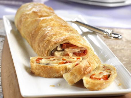 Potato, Cheese & Veg Strudel