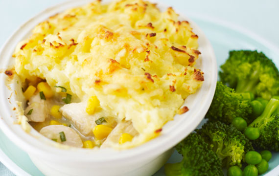 Chicken and Sweetcorn Potato Bake